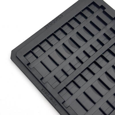 Купить Precision Molded Conductive PC Waffle Pack Chip Tray for Semiconductor Die Storage online manufacture