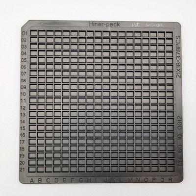 Купить Инжекционное литье вафлевые подносы упаковка черный ESD online manufacture
